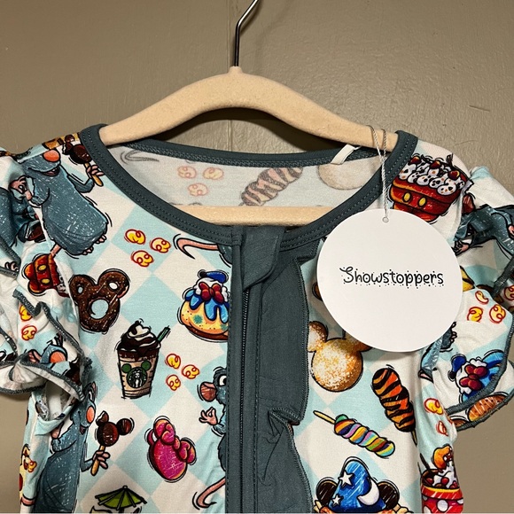 Showstoppers Little Chef short sleeve flutter romper NWT 2T - Picture 2 of 7